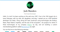 Desktop Screenshot of joshmanders.com