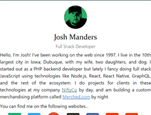 Tablet Screenshot of joshmanders.com